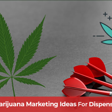 Marijuana leaf and 3 darts in the center of a target. Marijuana marketing ideas for dispensaries. Retail cannabis stores and online mail or marijuana dispensaries.