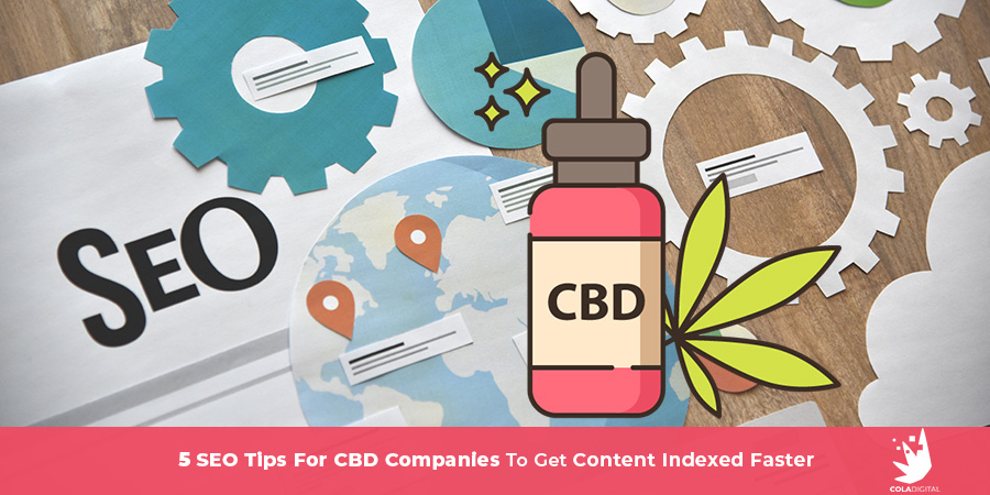 SEO graphic with CBD oil icon on top. SEO for CBD companies. seo for cbd. cbd seo marketing. SEO agency for CBD businesses.