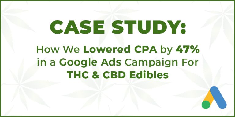USA Case Study on using Google ads for cbd products. How to lower cost per acquisition on CBD advertising .campaigns.