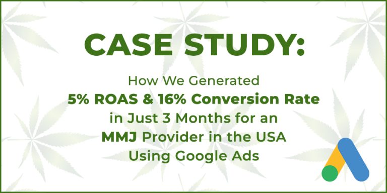 Medical Marijuana Case Study Image. Google Advertising for medical cannabis cards